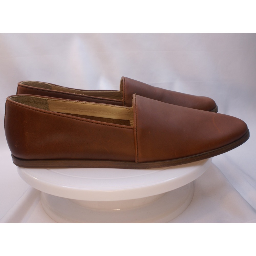Nisolo Alejandro Slip On Loafers Mens 12 Brandy Brown Leather Made in Mexico - Picture 6 of 12